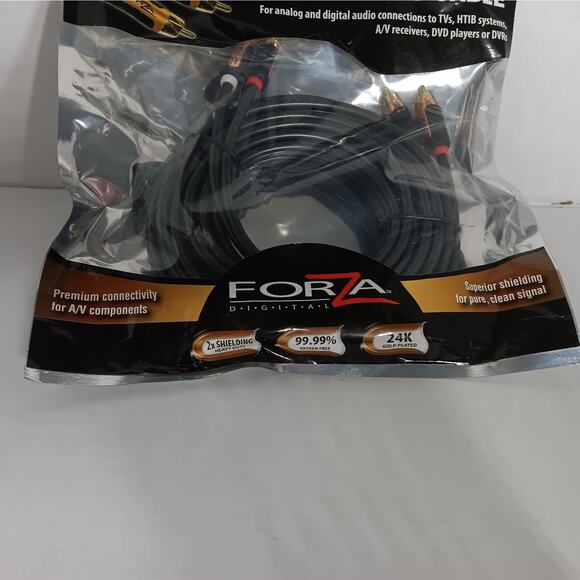 Forza Digital Audio Cable 4M Gold Plated 700 Z Series 3 packs 13.12 Feet - Picture 2 of 6